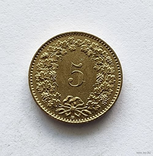 Швейцария 5 раппенов, 2007