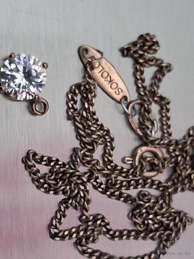 Цепочка Аg925 ,в позолоте