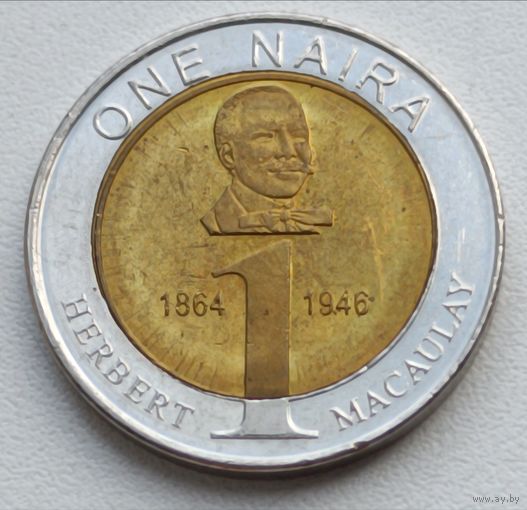 Нигерия. 1 найра 2006 года.