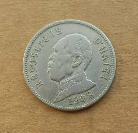 Гаити, 50 сантимов 1908 г.