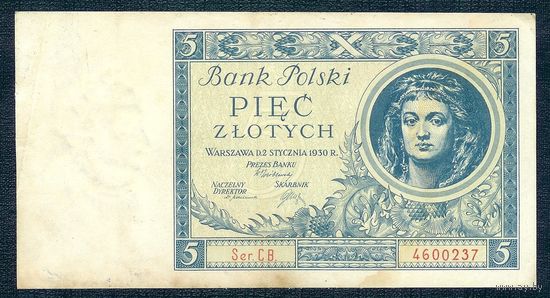 Польша 5 злотых 1930 год.