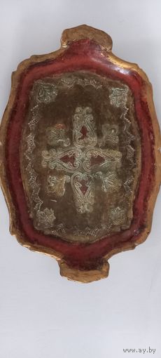 Поднос флорентийский винтаж Италия