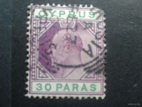 Кипр 1903 король Эдуард 7 Mi-4,0 евро гаш.