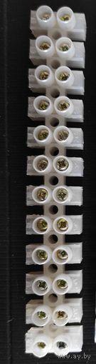 Колодка клеммная 12 клемм 6мм.кв, КЗВ-10А с 1 рубля