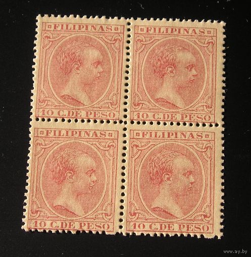Испанские Филиппины 1880, Альфонсо  XIII x 4
