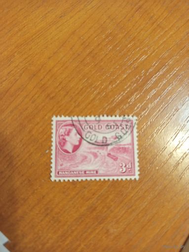 1952 Британская колония Золотой Берег поезд железная дорога королева (4-2)