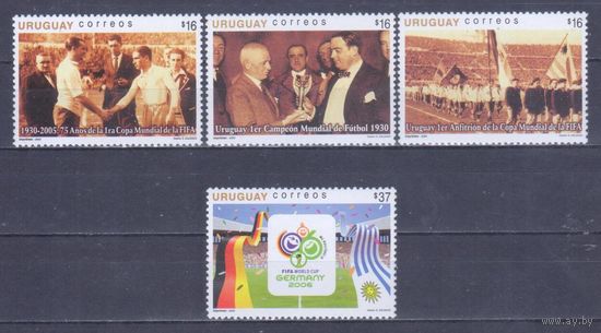[341] Уругвай 2005. Спорт.Футбол.Чемпионат мира. СЕРИЯ MNH. Кат.11 е.