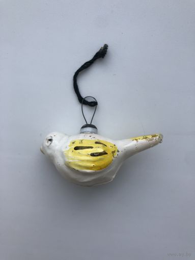 Елочная игрушка Птичка. Целая.