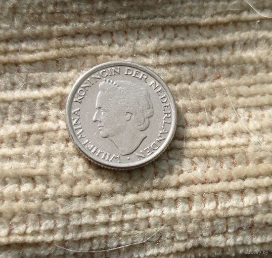 Werty71 Нидерланды 10 центов 1948 Рыба