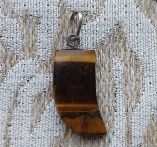 Ювелирное украшение подвеска из минерала "Тигровый глаз". Ушко Серебро! Ювелирный магазин SUNLIGHT BRILLIANT. Сторгуй за свою цену, предложи обмен!