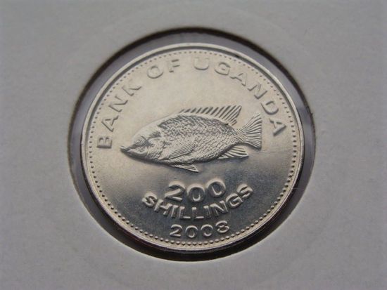 Уганда. 200 шиллингов 2008 год  КМ#68а