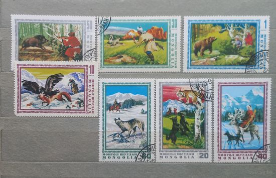 Монголия. 1975г. Охота. Искусство.
