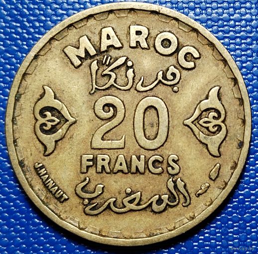 Марокко 20 франков 1952 г.