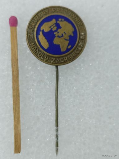 Знак ПНР. Заслуженный работник заграничной торговли. тяжёлый