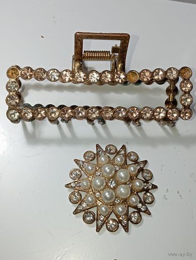 Заколка с рубля .