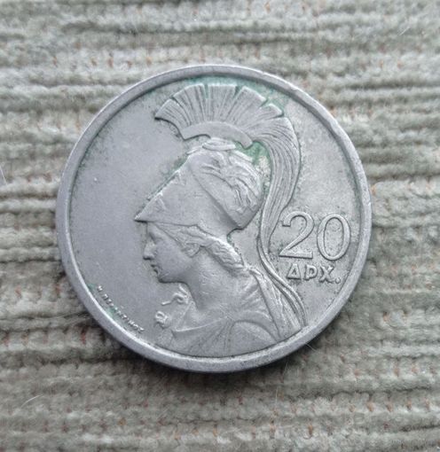 Werty71 Греция 20 драхм 1973 Богиня Афина
