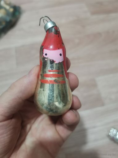 Елочная советская игрушка буденовец красноармеец
