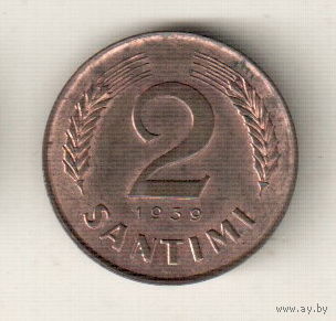 Латвия 2 сантим 1939