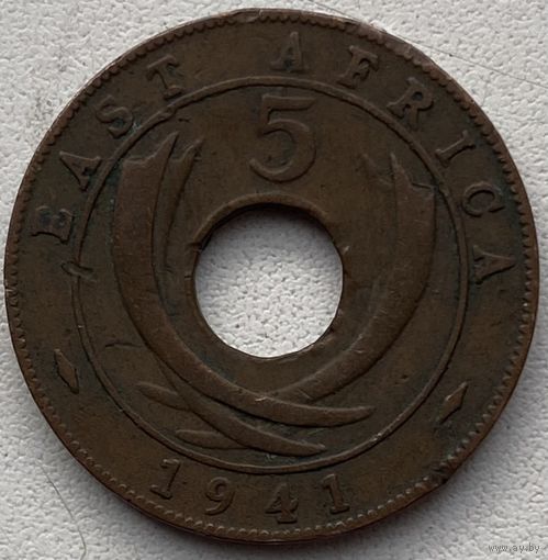 Британская Восточная Африка 5 центов 1941 г.