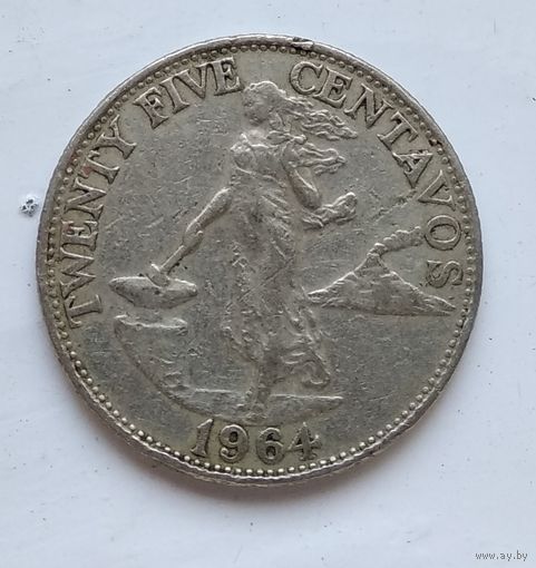 Филиппины 25 сентаво, 1964 3-11-23