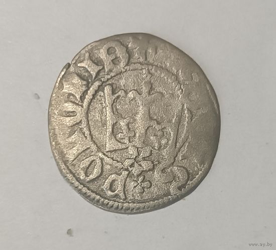 Казимир Ягелончик! Полугрош 1446-1492, цветок, Краков. Хороший