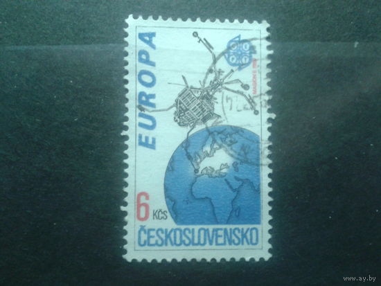 Чехословакия 1991 Европа, космос Одиночка Михель-1,0 евро гаш