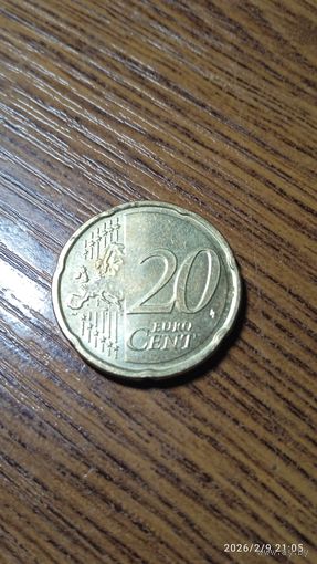 Нидерланды 20 евроцентов 2022