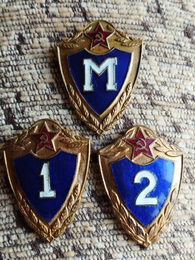 Классность солдатская -  Мастер, 1 и  2 ВС СССР,  булавка.