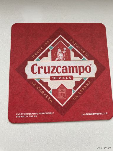Подставка под пиво Cruzcampo /Испания, Великобритания/