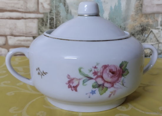 Сахарница эпохи СССР. Довбышевский фарфоровый завод (Довбыш), 1957-1970 гг