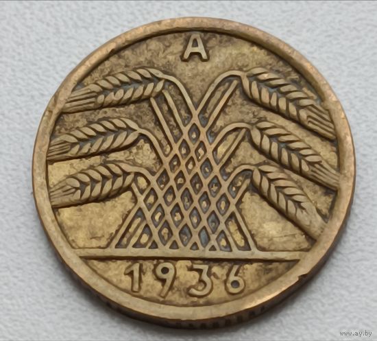 Германия. 5 пфеннигов 1936 года.