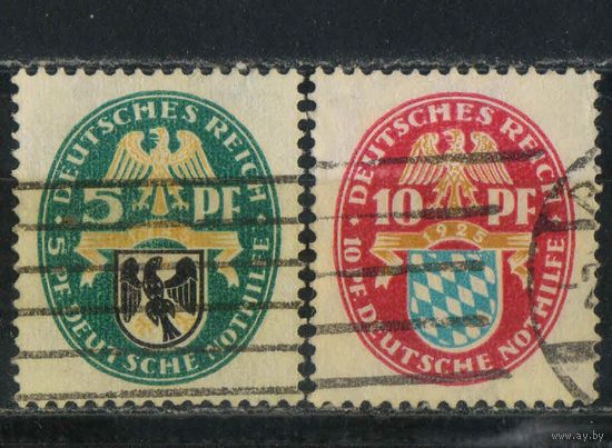 Германия Респ 1925 Вып Гербы Пруссия Бавария #375,376