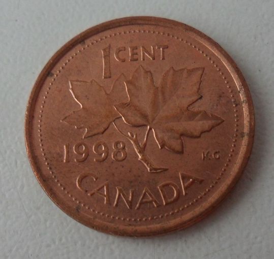 1 цент Канада 1998 г.в. KM# 289