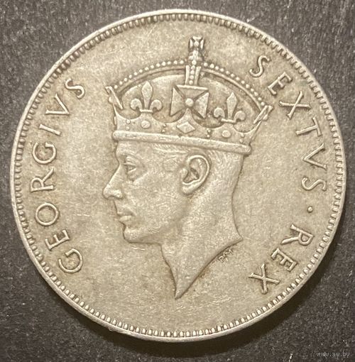 Монета 1 шиллинг 1949 год. Британская Восточная Африка. Георг VI