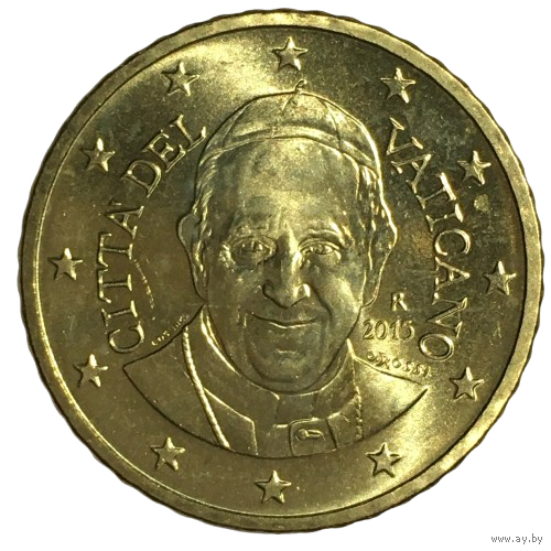 Ватикан 50 евроцентов, 2015 [UNC]
