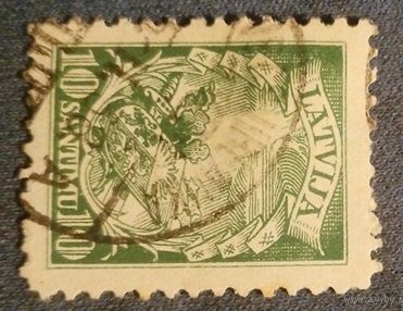 Латвия Респ 1934 Серия Новая конституция Латвии Резиденция Президента Символические фигуры Герб #234