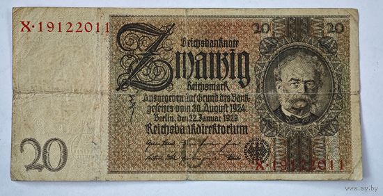 1929 год Германия 20