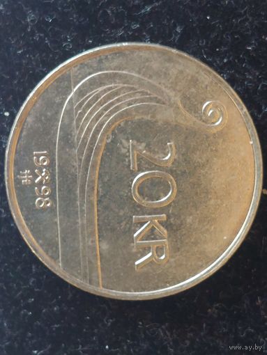 20 крон норвегия 1998