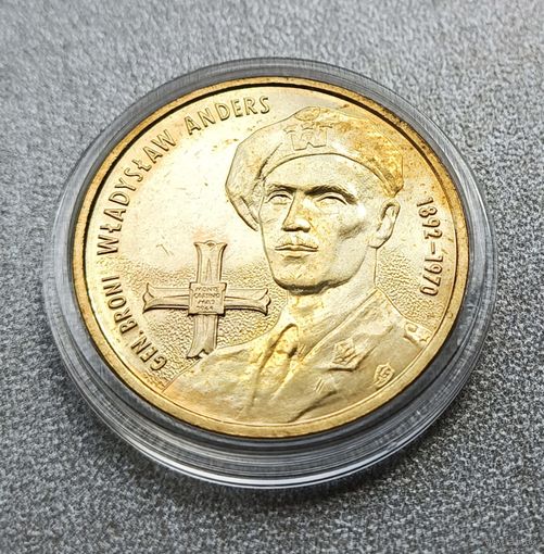 2 злотых 2002 год, "110 лет со дня рождения Владислава Андерса"