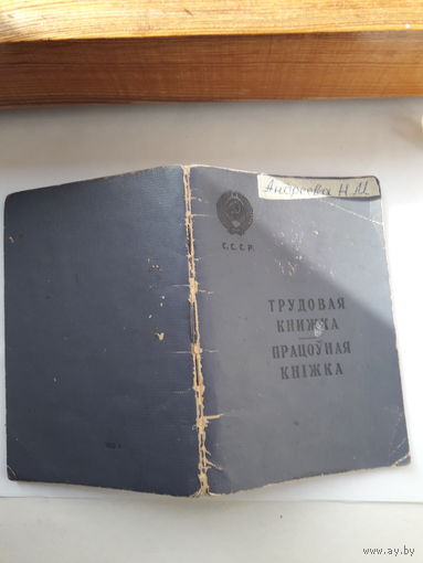 ТРудовая книжка бел.яз 1952 (начало трудового пути-ст. пионервожатая)