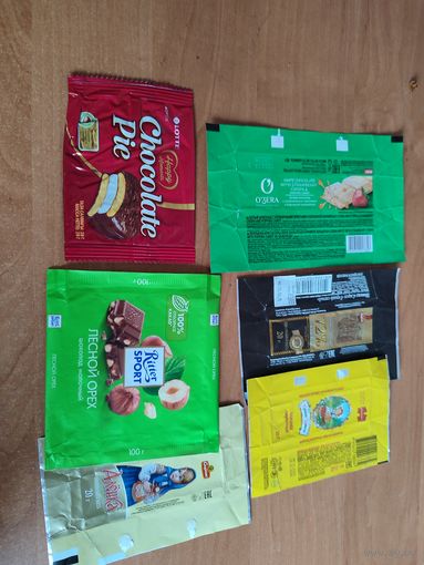 Обертки от шоколадок