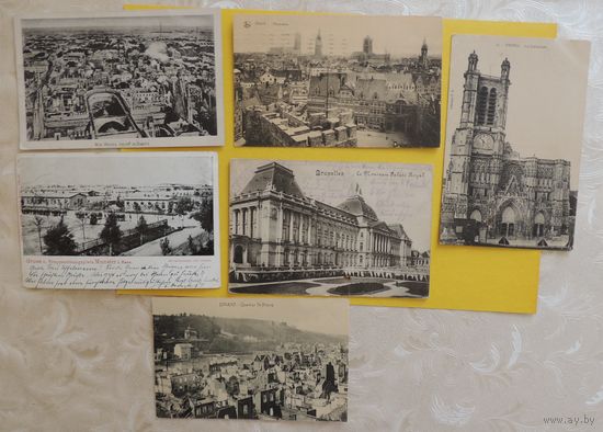 Открытки "Города Европы", до 1917 г.