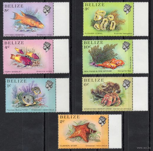 Белиз 1984. Морская фауна. 7 марок (729)