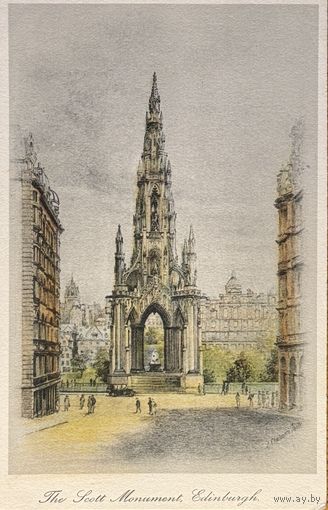 Открытка Шотландия Эдинбург