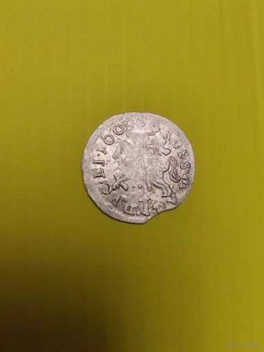 Грош 1609 Литва, кладовой в блеске с рубля