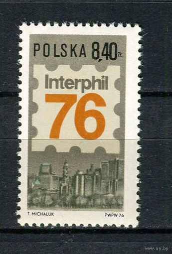 Польша - 1976 - Международная филателистическая выставка Philadelphia 76 - [Mi. 2444] - полная серия - 1  марка. MNH.