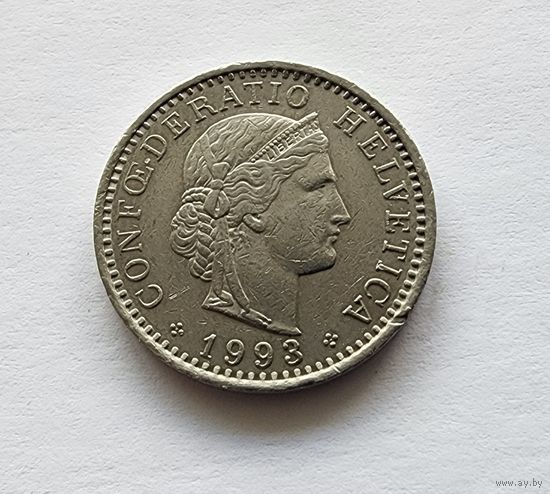Швейцария 20 раппенов, 1993