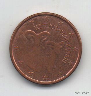 КИПРСКАЯ РЕСПУБЛИКА. ЕВРОПЕЙСКИЙ  СОЮЗ. 5 ЕВРОЦЕНТОВ  2008. ФАУНА.