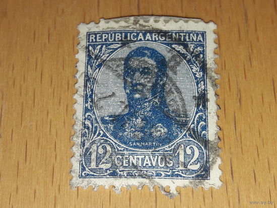 Аргентина 1908 Стандарт. Генерал Хосе де Сан-Мартин