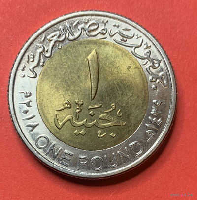 Египет 1 фунт 2018г. биметалл